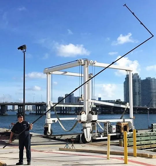 Poteau D'inspection Télescopique En Fibre De Carbone WiFi Sous-marin